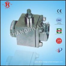 high pressure soft seat thread ball valve